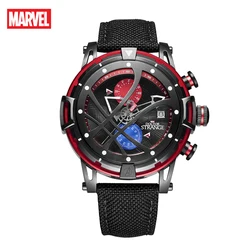 Disney Original Marvel Doctor Strange Men Casual Quart Wristwatches Eye Of Agamotto New Multiple Time Zone  Relogio Masculino