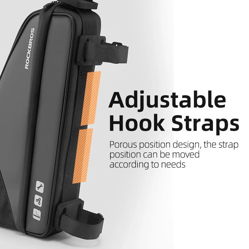 ROCKBROS Waterproof Electric Folding Bike Bag Scooter Head Handle Bag Large Capacity 3L MTB Road Kettle Bag Bicycle Accessories