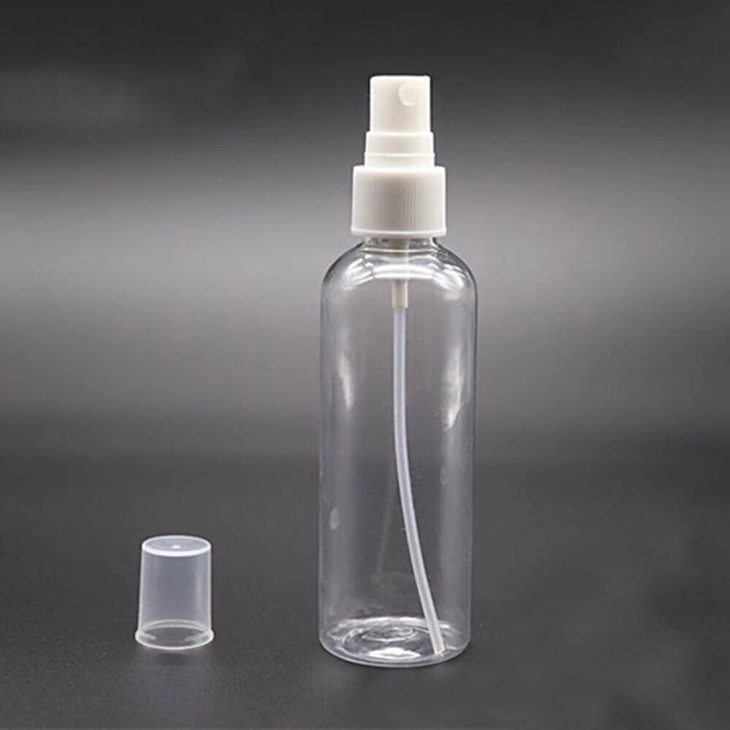 50PCS 100 Ml Transparent Plastic Perfume Atomizer Small MIni Empty Spray Refillable Bottle Travel Bottles Set