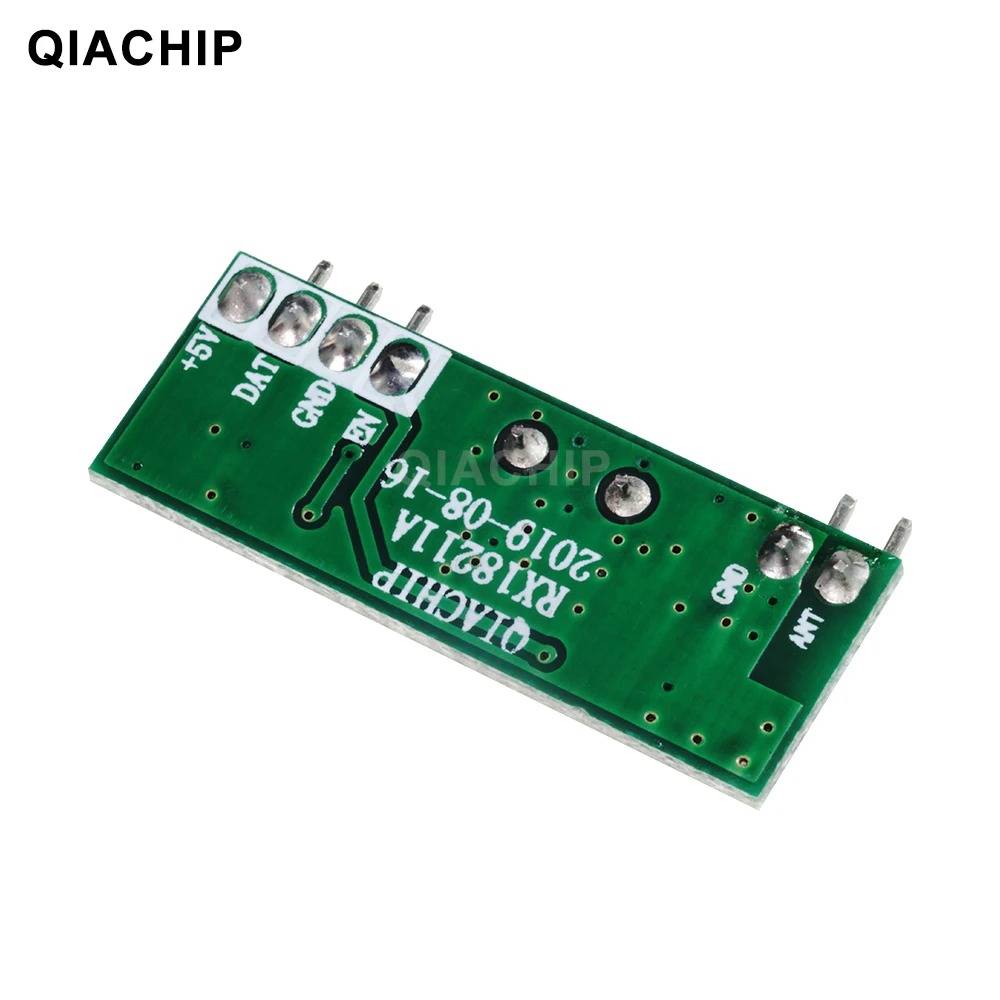 QIACHIP 433mhz Universal RF Receiver Module Superheterodyne UHF ASK/OOK Demodulation 433.92Mhz Remote Switch Wireless Diy Kit