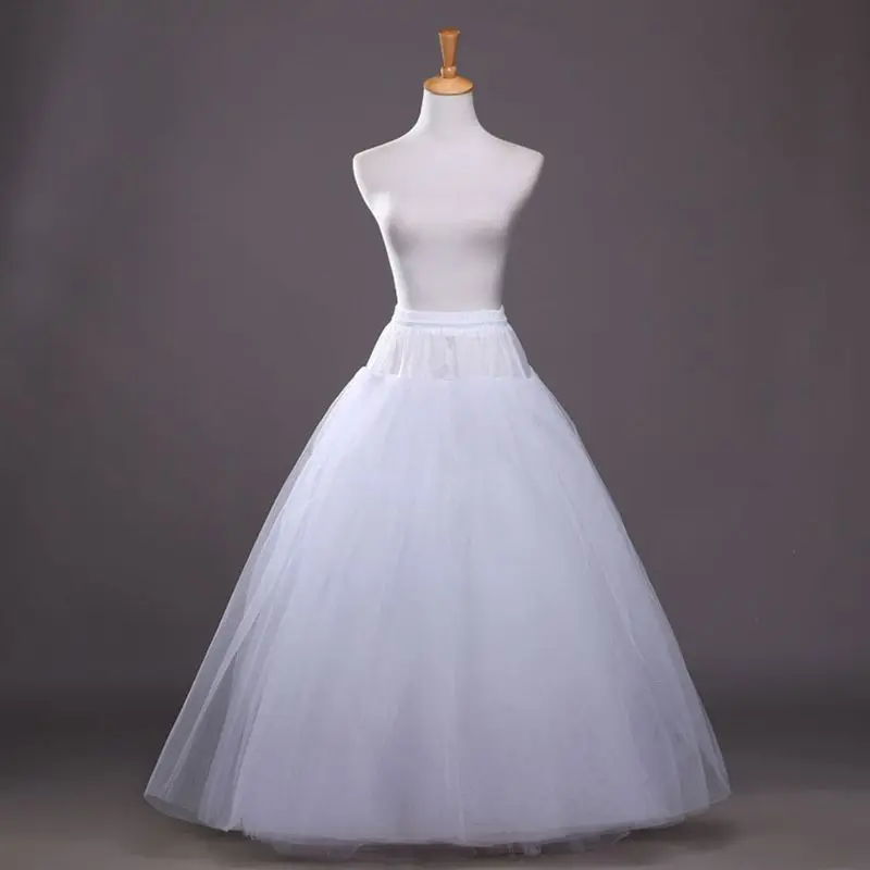 4-schicht Hoop-freies Stil Halb Rock Petticoat Braut Hochzeit Kleid Gefüttert Damen Frauen Party Kleider Rolle-spielen Futter