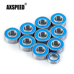 AXSPEED 10Pcs Wheel Hub Sealed Bearing Kit for Tamiya Lunchbox 1/10 RC Crawler Car Truck Accessories Upgrade Parts