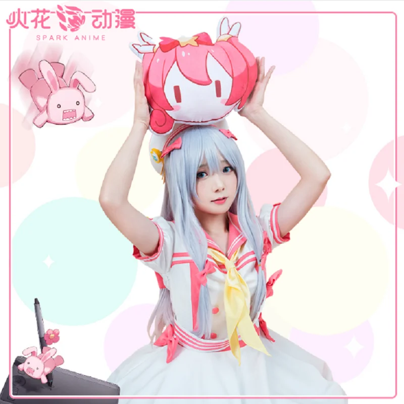 

The Hot Anime cos Mahou Shoujo Dress soft girl playing song costume cospaly costume full set