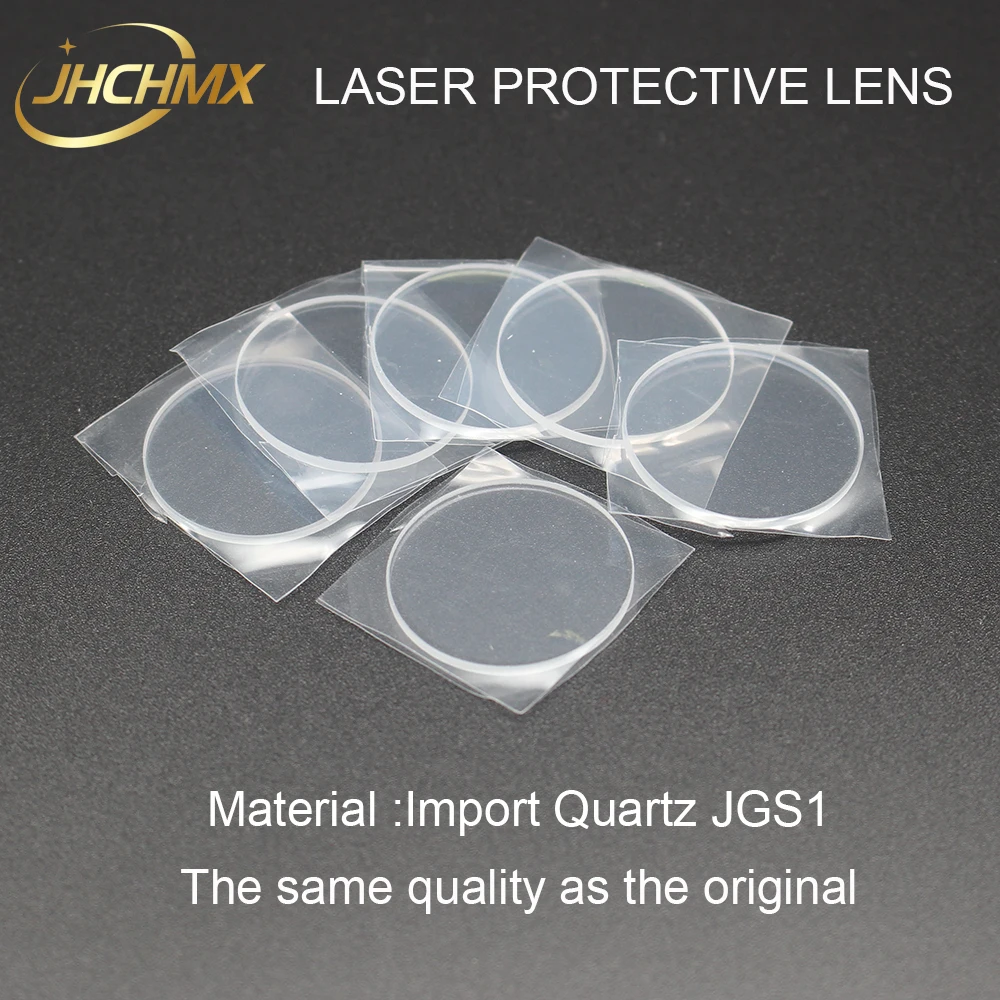 JHCHMX Raytools QBH Upper Laser Protective Windows CG24.9 DIA*1.5mm Collimator Lens as Original For Raytools Fiber Laser Head