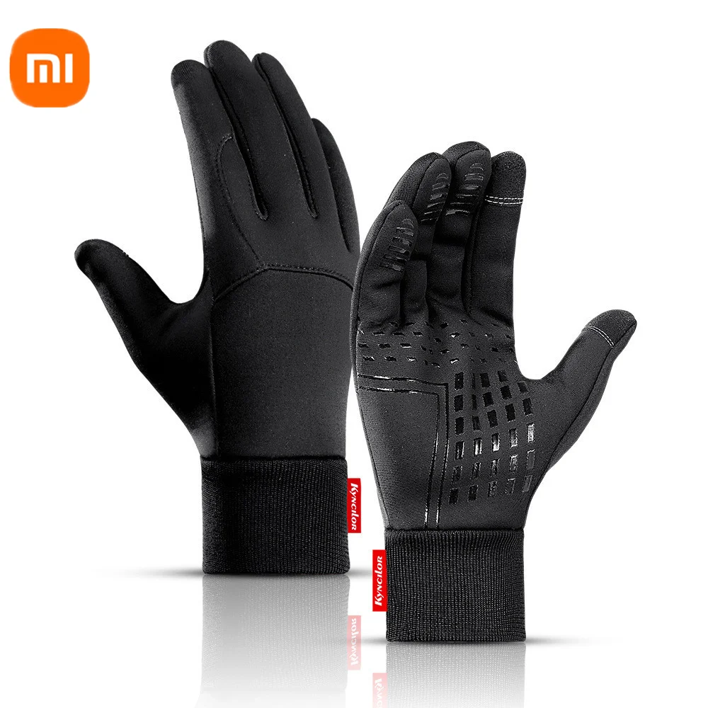 XiaoMi mijia touch screen gloves fleece thickening warm and windproof non-slip wear-resistant riding sports gloves winter