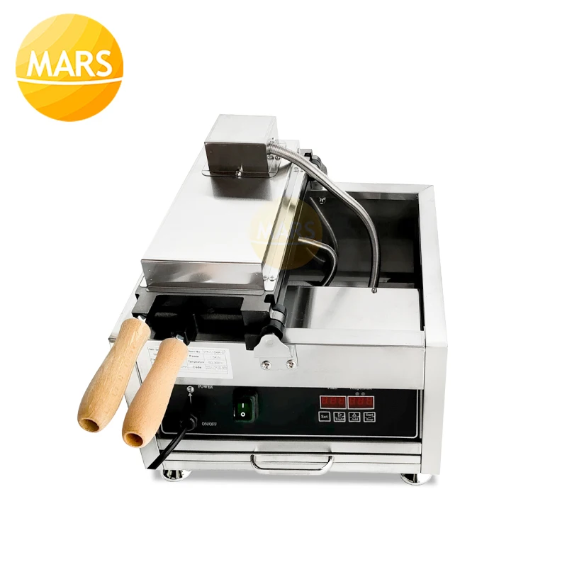 Commercial Electric Mini ปลารูปเค้ก14หลุม Taiyaki เครื่องทำวาฟเฟิลเครื่อง Non Stick Waffle เบเกอรี่อุปกรณ์