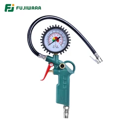 FUJIWARA Car Tire Pressure Gauge Digital Display/Pointer dial