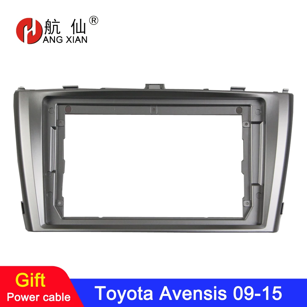 

HACTIVOL 2 Din Car Radio Fascia frame for Toyota Avensis 2009-2015 car DVD gps Panel Dash Kit Installation Frame Trim Bezel