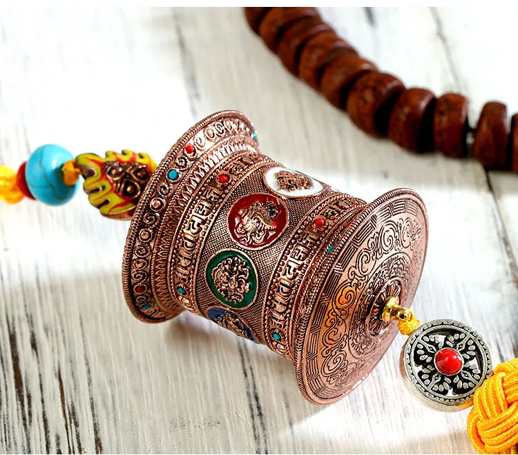 Swing Tube Car Pendant Jewelry Tibetan Buddhism High-End Men and Women Chinese Knot