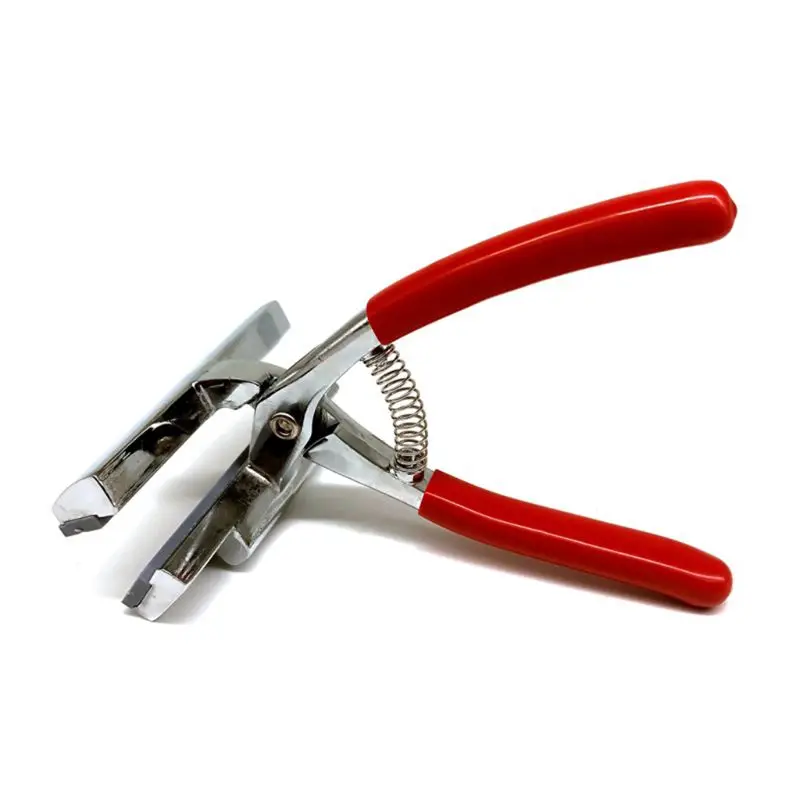 12cm Ölgemälde Zangen Clamp mit Rot Griff Gestreckt Leinwand Tuch Stoff Breite Kiefer Stretch Werkzeug für Werbung Drucken d5QC