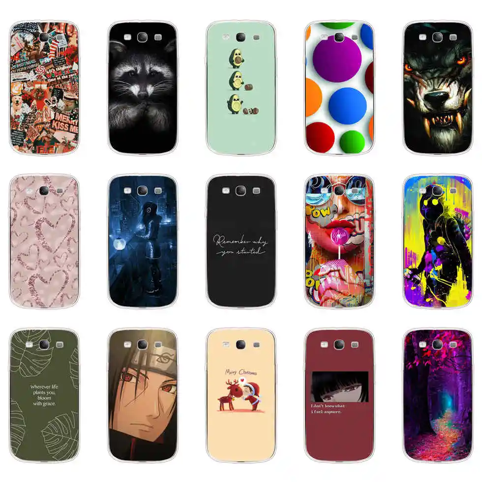 Soft TPU Silicone Case For Samsung Galaxy S3 Case Cover i9300 Case for Samsung S3 Case Silicone Cover cute Cat