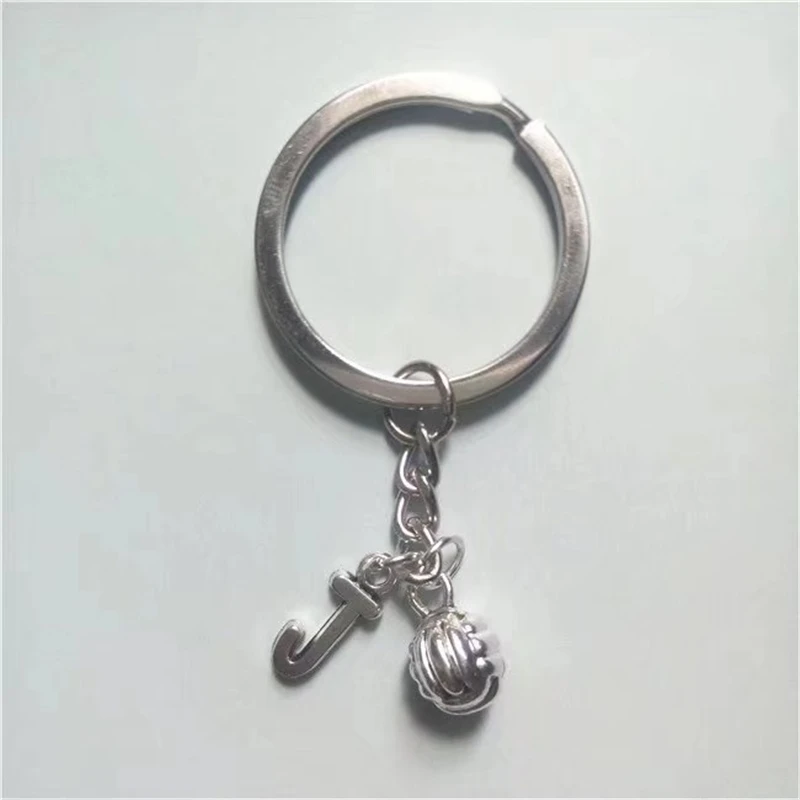 Volleyball Key Chain,Gift for Volley Ball KeyChain Teenager Teenage Initial Team Birthday Present Sport Athlete Jewelry