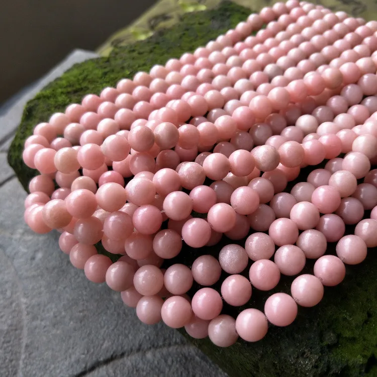 loose beads pink opal round 6/8/10/12mm 14