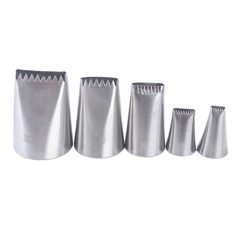 5pcs/set Basket Weave Cake Icing Piping Nozzles Tips Decorator Dessert Mold Shaping Baking Pastry Decorating Tools