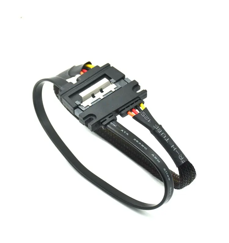 SATA 22 PIN SATAสายSATA 3 III 6 กิกะไบต์/วินาที 22 พินชายหญิง 7 + 15 PIN SATA Data Power 30 ซม.50 ซม.