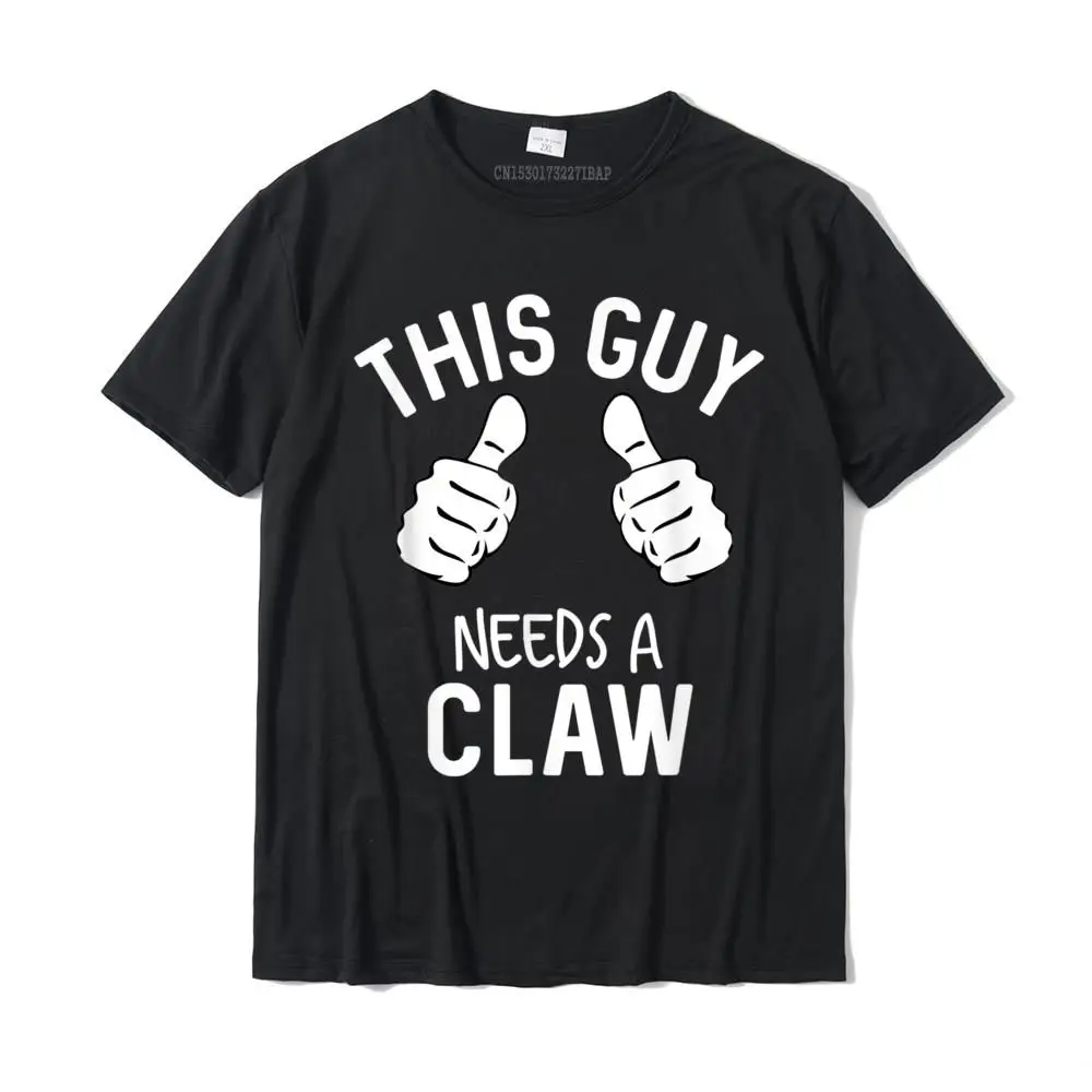 This Guy Needs A Claw Bar Crawl Autumn Funny Hard Seltzer T-Shirt Cotton Tops T Shirt For Men Casual Top T-Shirts Normal