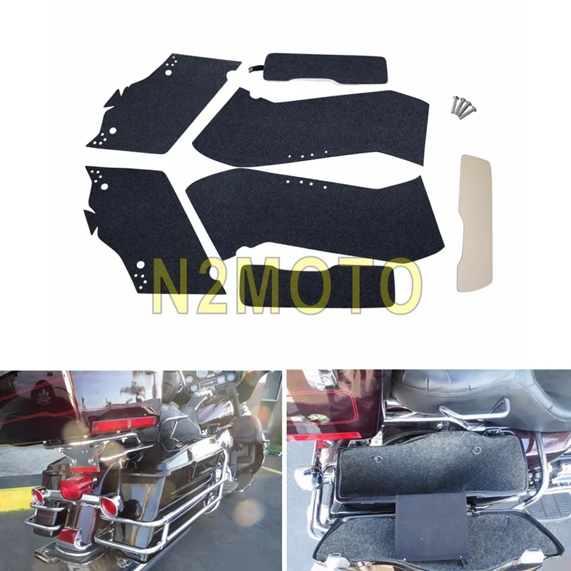 Motorcycle Saddlebag Liner Kit Side Box Case Hard Carpet for Harley Dyna Softail Touring Road Electra Glide Road King 1986-2003