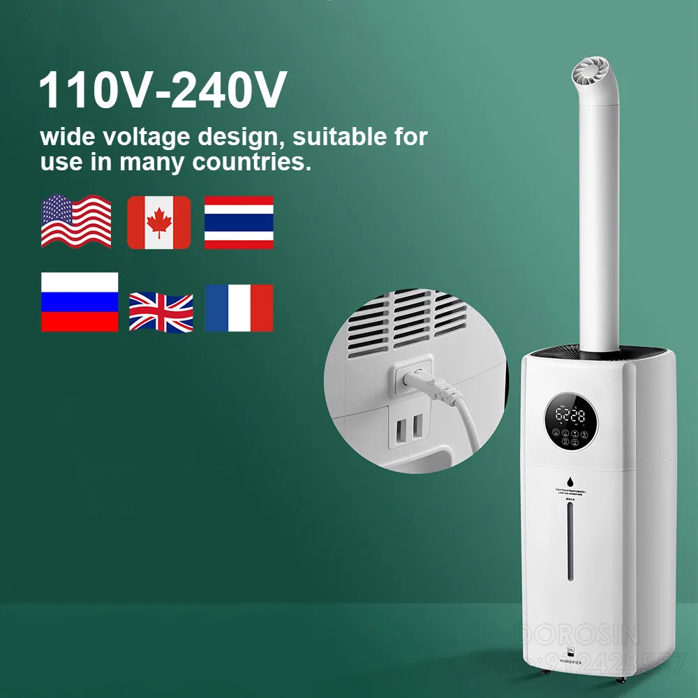 21L ขนาดใหญ่ความจุ Air Humidifier Diffuser Commercial สมาร์ทความชื้นควบคุมรีโมทคอนโทรล Mist Sprayer 110V-220V