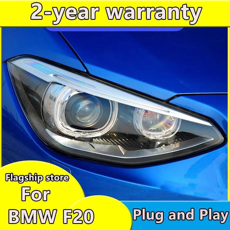 Car headlights For BMW F20 2012-2015 led headlight  Angel eyes Bi Xenon led light  Front light