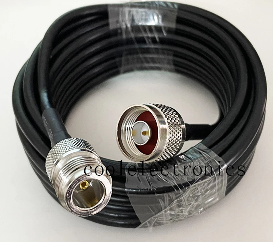 RG58 50-3 N male Plug to N Female Jack RF Connector Coax Coaxial Pigtail Cable Wifi Antenna 15/50cm 1/2/3/5/10/15/20/30/50m