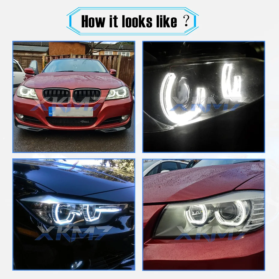 Angel Eyes Tuning For BMW E90 E92 Coupe E91 F31 F30 F10 F13 E93 335i 325i 328i 330i  Xenon Headlight Accessories Car Lights DIY