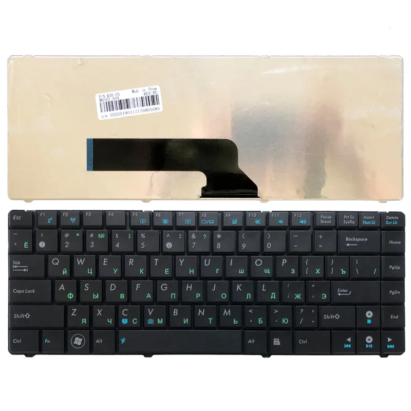 

NEW Russian Keyboard FOR ASUS K40 K40AC K401 K40IE K40IN K40AB K40AN K40A x8ain X8AC X8AE K40E X8IC X8E Black RU laptop Keyboard