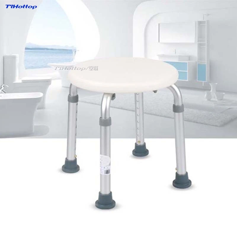 Tlhottop-Anti-skid Round Stool for the Elderly, Bath Chair, Solid, Easy to Install