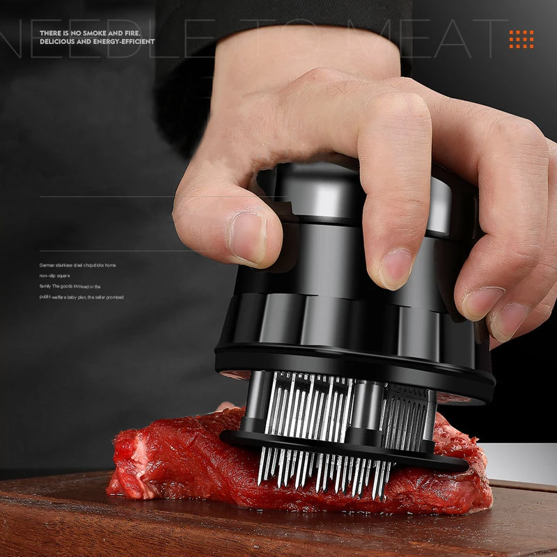 56 Blades Needle Meat Tenderizer Stainless Steel Knife Meat Beaf Steak Mallet Meat Tenderizer Hammer Pounder Cooking Tools