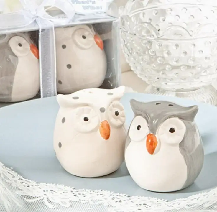 

Wedding Favors and Gifts Baby Shower Owl Always Love You Ceramic Salt and Pepper Shaker Free Shipping 200pcs=100sets/lot SN744