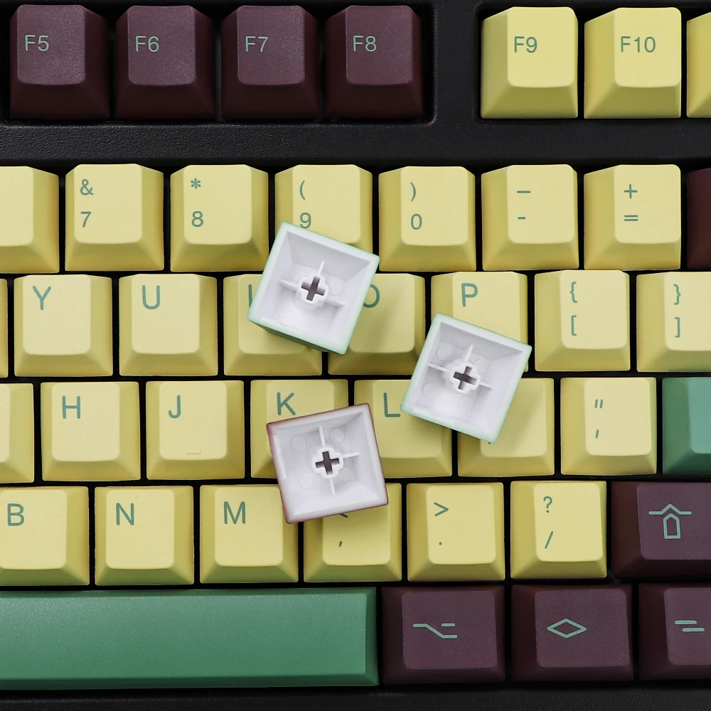 Teclas de aguacate GMK-KEY, teclas pbt personalizadas para teclado mecánico GK61, DZ60, 84, 96, diseño iso