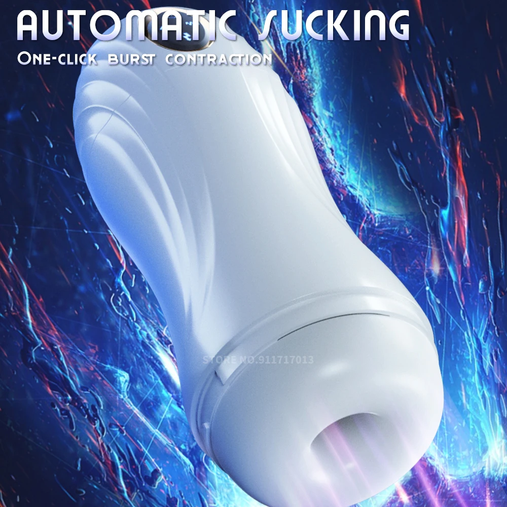 Automatic Male Mastubator Blowjob Sucking Masturbation Equipment Machine Sex Toys Adult Goods for Men Man Masturbators Cup