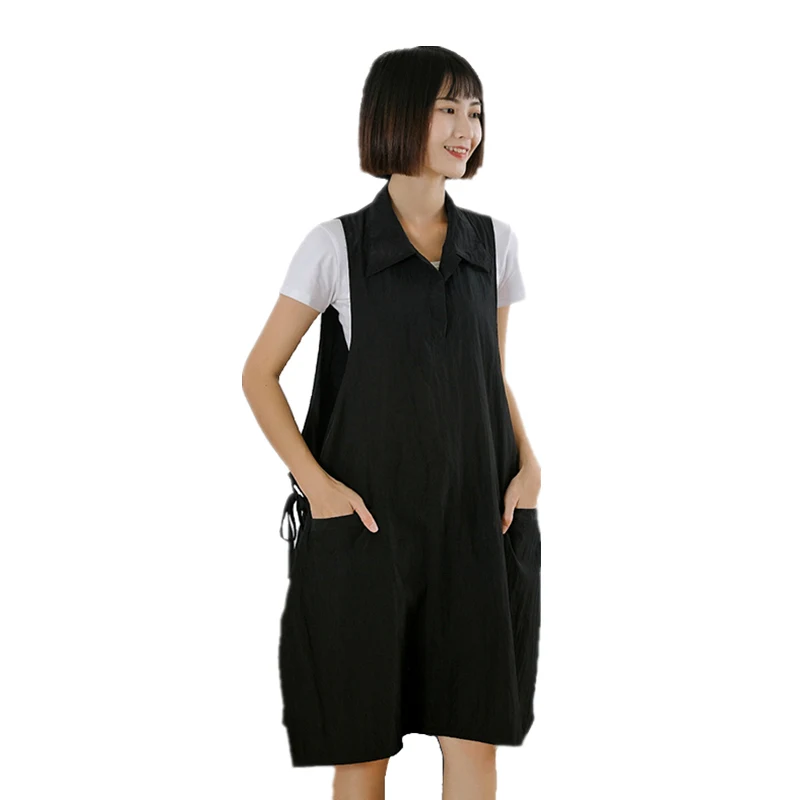 Hairdressing apron hair salon special perm dyeing oiling barber work clothes assistant apron manicure technician clothes vest image 3