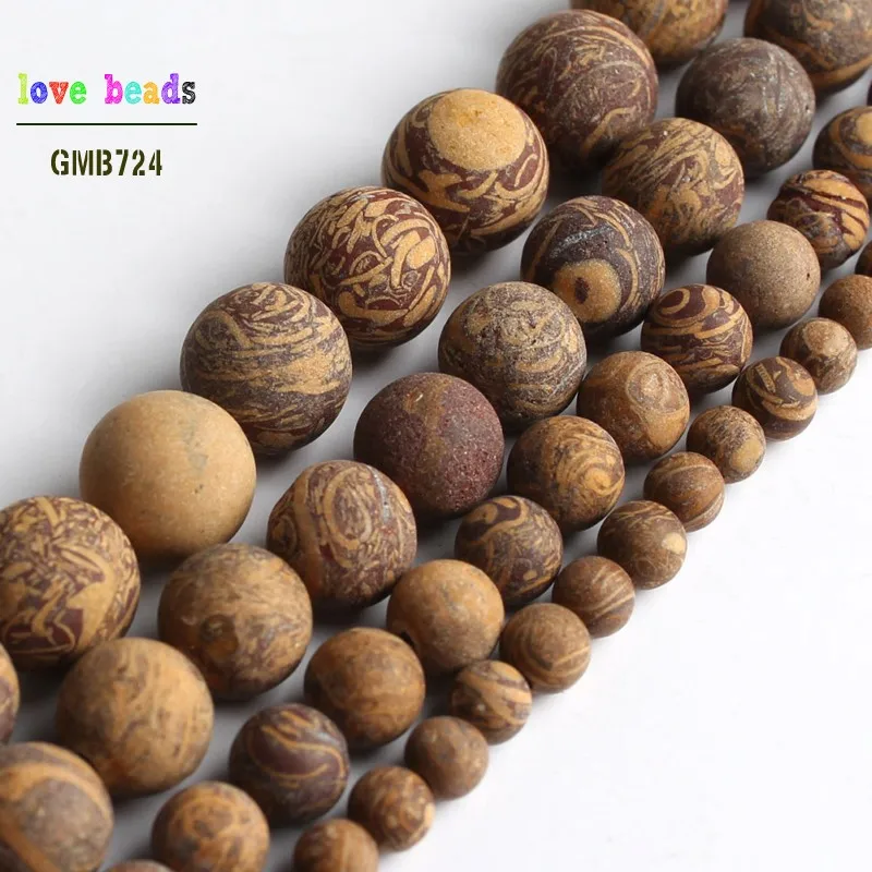 4Mm 6Mm 8Mm 10Mm Natuurlijke Matte Morganite Agaat Tiger Eye Stone Ronde Kralen Voor Sieraden Maken diy Armband Minerale Kralen 15''