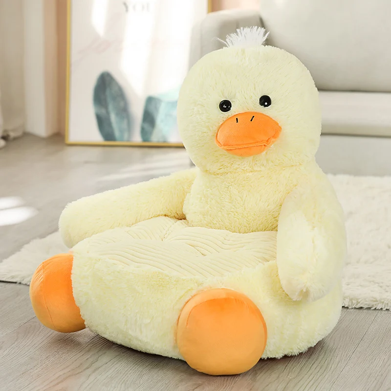 Cadeira brinquedos de pelúcia assento do bebê ninho cama de dormir travesseiro adulto dos desenhos animados adorável urso de pelúcia panda unicórnio