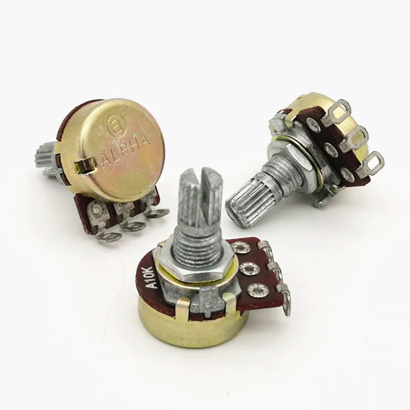 Taiwan ALPHA Aihua RV16-10-15K Potentiometer A10K shaft length 15mm.