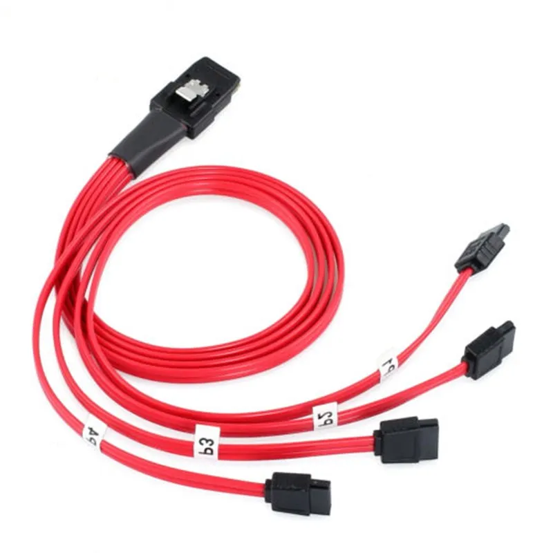 sas sata cable Mini SAS 36P SFF-8087 host to 7pin SATA 6GB HD Splitter Breakout Cable target Hard Disk Data Cable