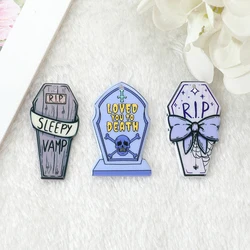 12Pcs Pastel Goth Coffin Charms Spooky Creative Acrylic Tombstone Pendant For Earring Necklace Diy Making