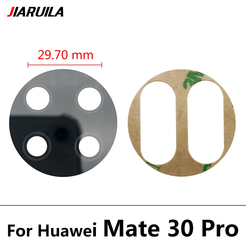 5 sztuk, szklany obiektyw tylnego aparatu do Huawei Mate 30 10 Lite Mate 20 40 50 8 Pro 20X 9 z naklejką Części zamienne