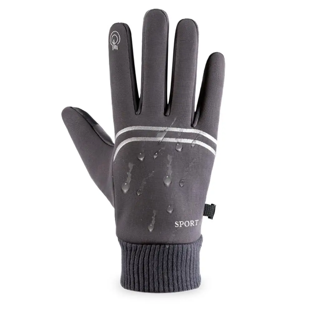 Gants de cyclisme chauds, imperméables, coupe-vent, pour l'extérieur, épais, pour écran tactile, unisexe, sport