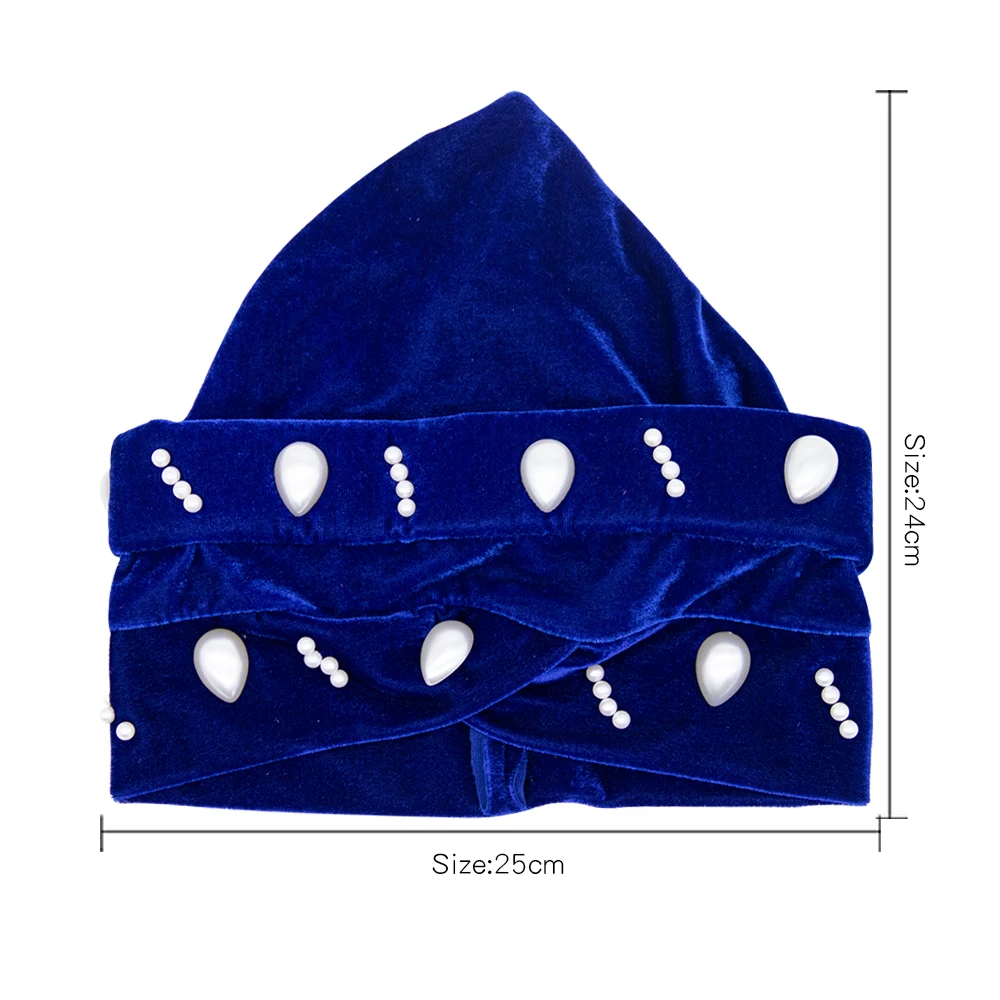 Turban Hijab Hijab Caps Musulman For Women 솔리드 여성 Hijab Beading Wrap Cap Indian 이마 Cross Turban Hat Chemo Cap