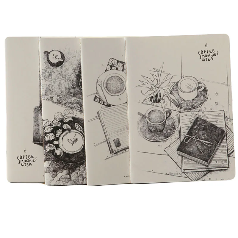 1pcs Fashion Vintage 16K Notepad Creative Hand Painted 36 Sheets B5 Notebook For Student Daily Meomos Plan Notepad