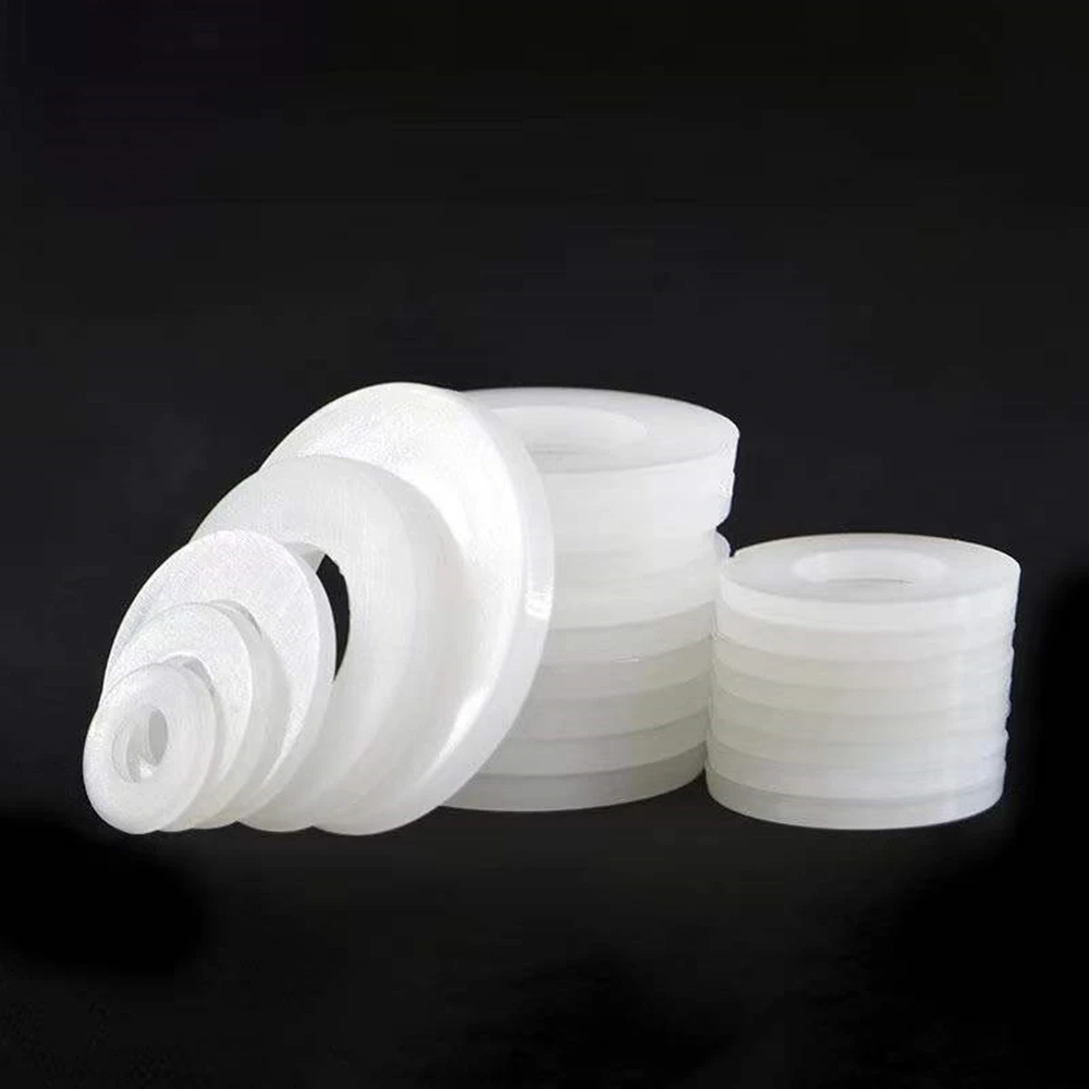 

M2 M2.5 M3 M4 M5 M6 M8 M10 M12 M16 M20 White Nylon Plastic Flat Washer Plane Spacer Insulation Seals Gasket Ring For Screw Bolt