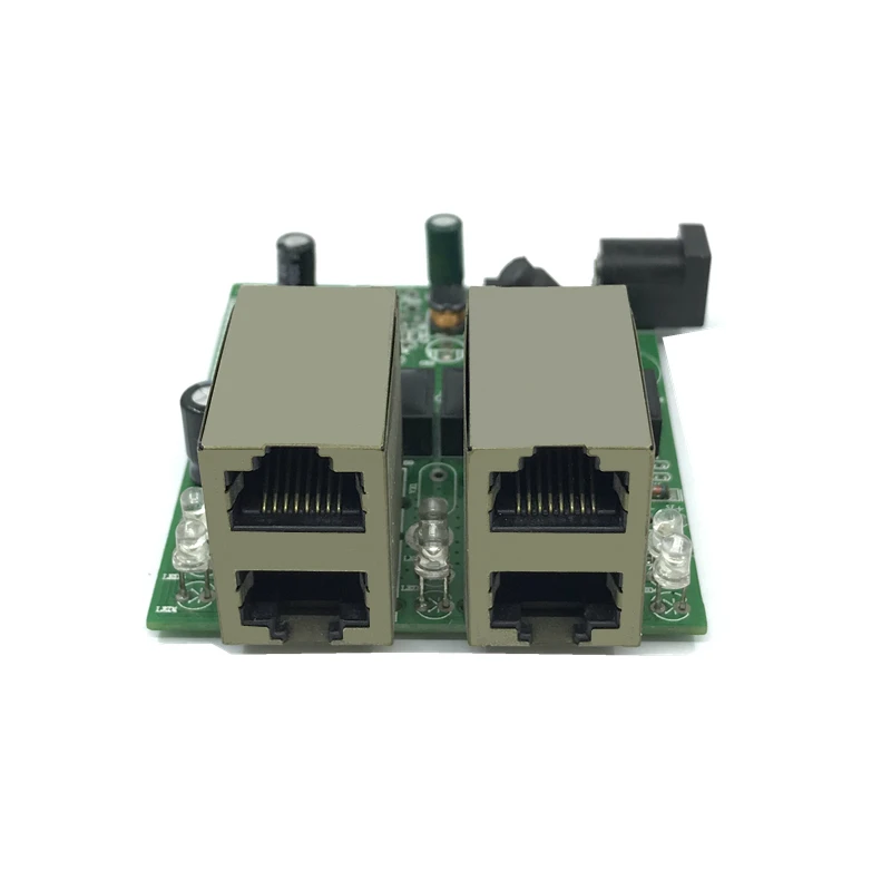 Fast Switch Mini 4 พอร์ตEthernet 10/100Mbps Rj45 Network Switch Hub Pcbบอร์ดโมดูลสำหรับระบบโมดูลการรวม