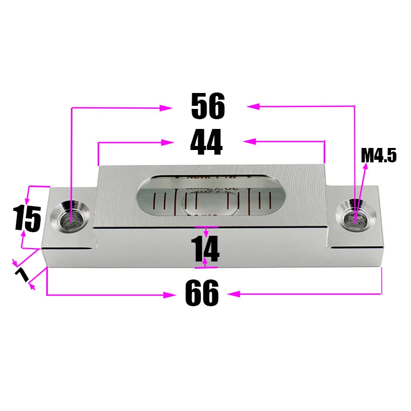 High precision aluminum alloy strip  long horizontal bubble mini level Bubble Level  Measuring Instrument