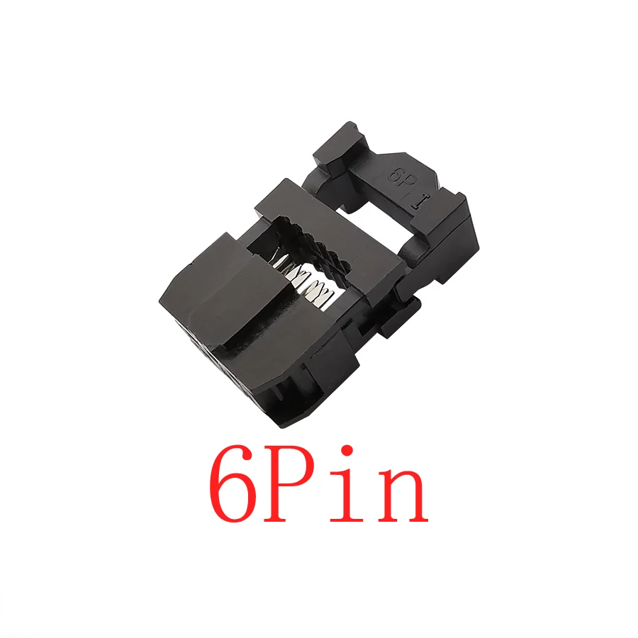 10Pcs FC-6P/8/10/12/14/16/18/20/24/26/30/34/40/50 Pin Pitch 2.54mm IDC Socket Double Row Female Header Connector for 1.27mm Wire