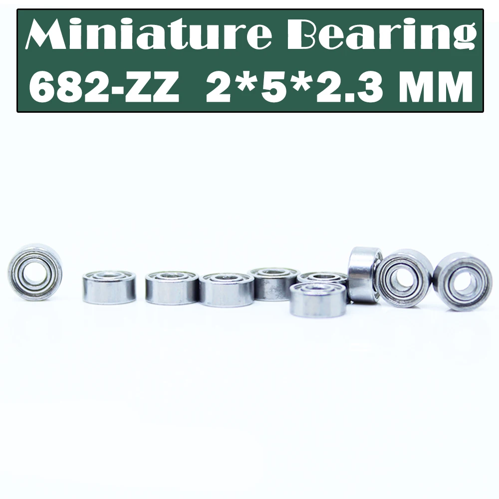 682ZZ Bearing ( 10 PCS ) 2*5*2.3 mm RCS Model CS682 Miniature Ball Bearings 618/2ZZ