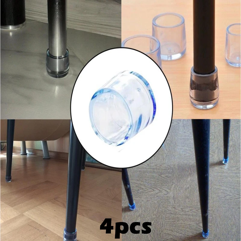 Brand New tappi per gambe in gomma per sedia antiscivolo tavolo quadrato piede copertura antipolvere calzini protezioni per pavimenti tappi per tubi piedi per mobili 4 pezzi