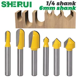 1PC 6mm shank 1/4