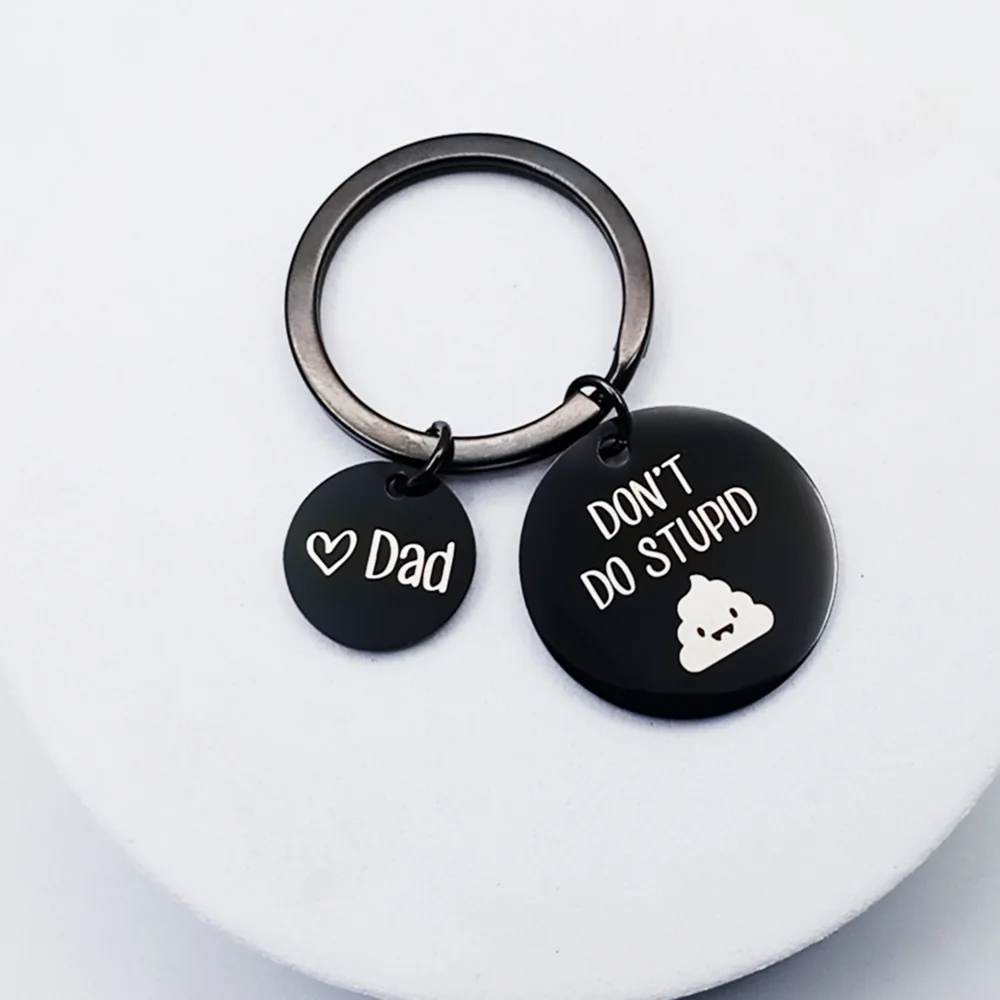 Funny Don't Do Stupid Key Chain For Teenagers Gag Gift - Gifts For Teens Graduation Gift - From Parents From Mom 2021 KeyChain