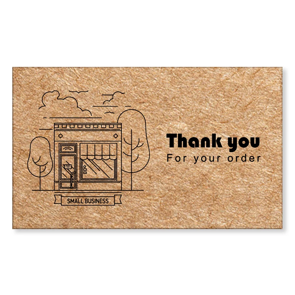 30 Stück Dankeskarte aus natürlichem Kraftpapier, Unternehmen, Geschäft, Dankesbestellungskarte, Großhandel, individuelle Geschenkdekorationskarte – Detail 13